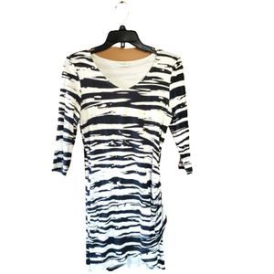 SheinSide Woman's Black and White Dress
